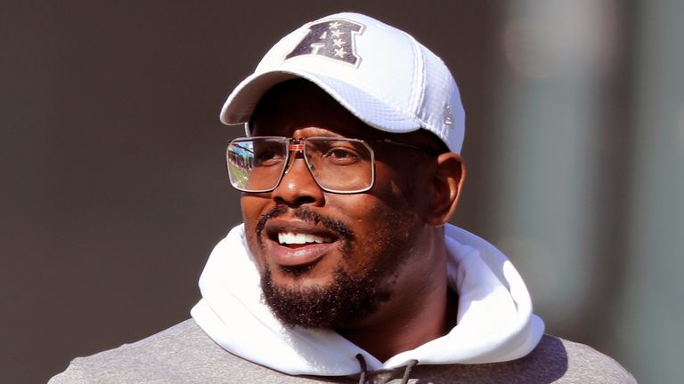 AFC linebacker Von Miller of the Denver Broncos is seen during Pro Bowl NFL football practice, Wednesday, January 22, 2020, in Kissimmee, Fla. (AP Photo/Gregory Payan)