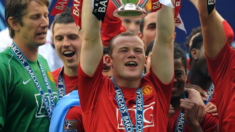 Wayne Rooney won five Premier League titles at Manchester United