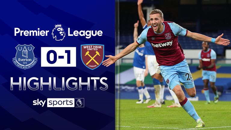 Everton 0-1 West Ham