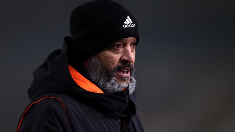 Wolverhampton Wanderers v Crystal Palace - Emirates FA Cup - Third Round - Molineux Stadium
Wolverhampton Wanderers manager Nuno Espirito Santo during the FA Cup third round match at Molineux stadium, Wolverhampton.