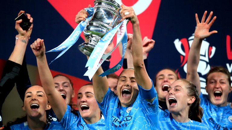Manchester City Women lifted the Women's FA Cup for the third time in four seasons back in November