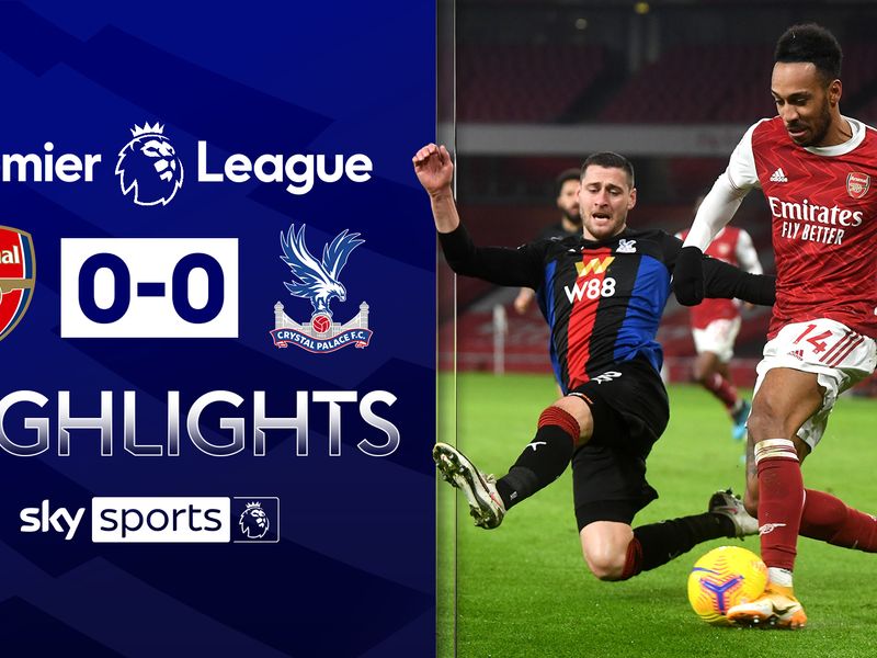 Arsenal 0-0 Crystal Palace: Gunners' three-match Premier League winning run  halted | Football News | Sky Sports