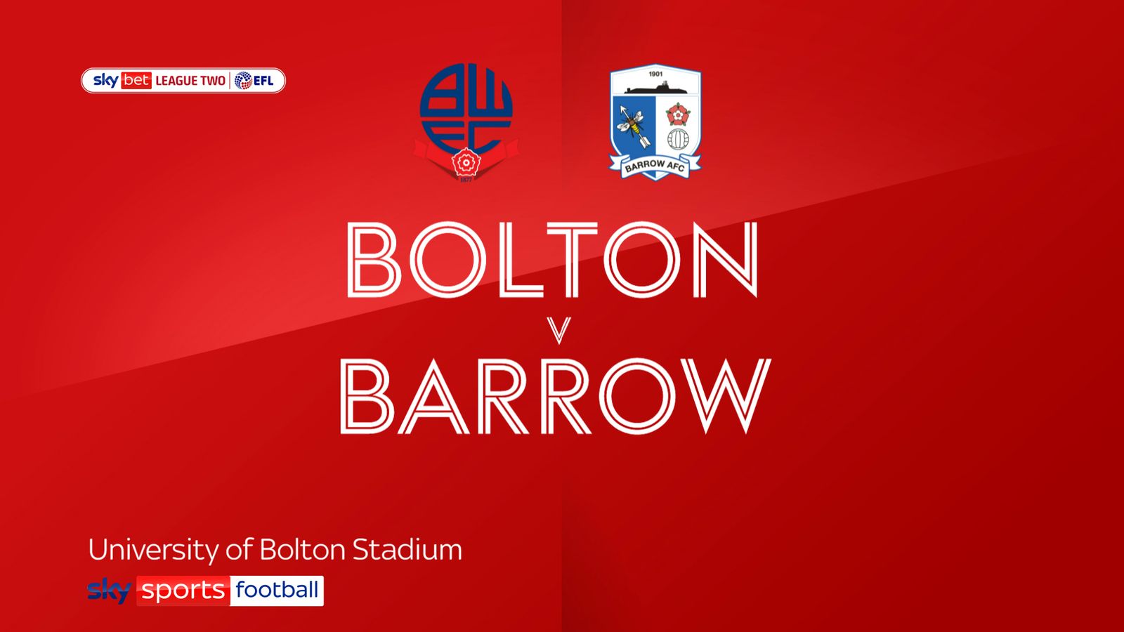 Highlights of the Sky Bet League Two match between Bolton Wanderers and Barrow