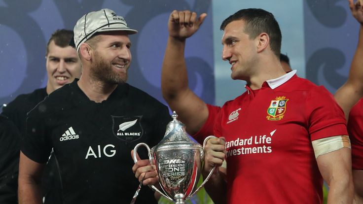 New Zealand v British and Irish Lions - Third Test - Eden Park
New Zealand captain Kieran Read with British and Irish Lions' captain Sam Warburton after the third test of the 2017 British and Irish Lions tour at Eden Park, Auckland.