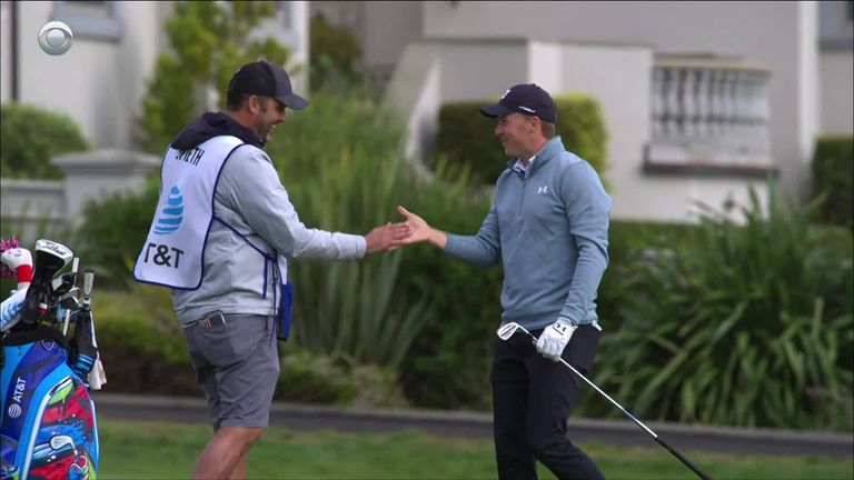 The top shots from day three of the AT&T Pebble Beach Pro-Am, where Jordan Spieth holed out for eagle at 16 and ended the round two shots clear of the field.