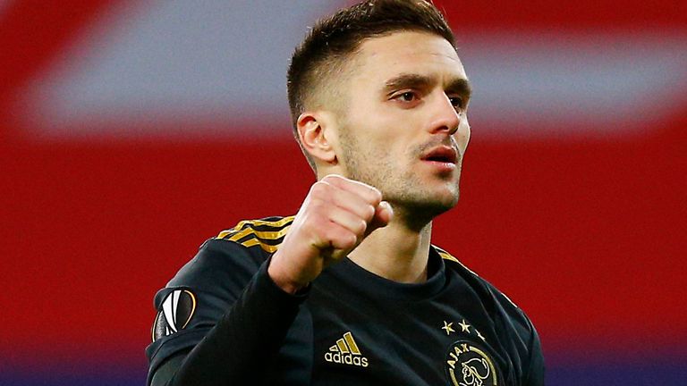 Dusan Tadic equalised from the penalty spot for Ajax