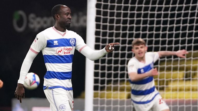 Albert Adomah scored the winner for QPR at Vicarage Road