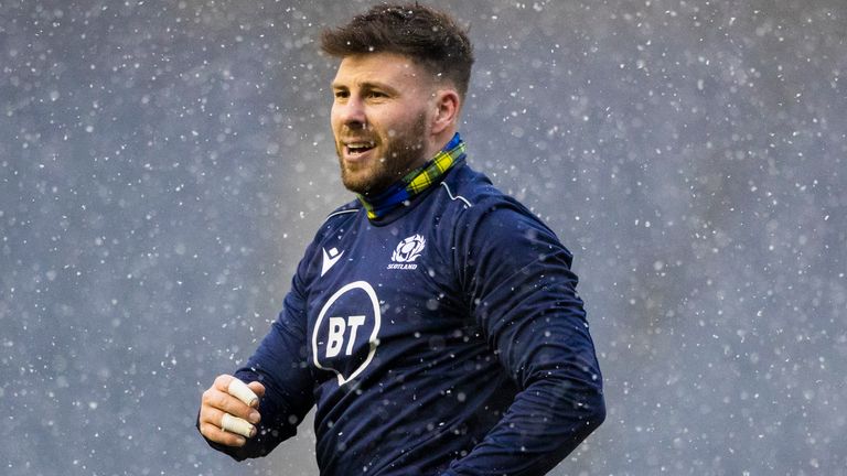 EDINBURGH, SCOTLAND - FEBRUARY 13: Scotland's Ali Price during a Guinness Six Nations tie between Scotland and Wales at BT Murrayfield, on February 13, 2021, in Edinburgh, Scotland. (Photo by Craig Williamson / SNS Group)