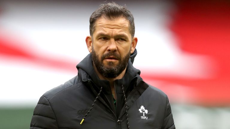 Wales v Ireland - Guinness Six Nations - Principality Stadium
Ireland head coach Andy Farrell watches warm up prior to the Guinness Six Nations match at Principality Stadium, Cardiff. Picture date: Sunday February 7, 2021.