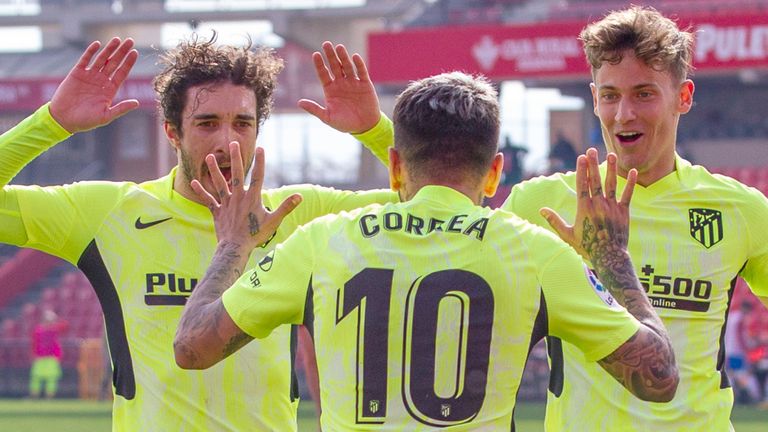 Angel Correra secured a late win for La Liga leaders Atletico Madrid