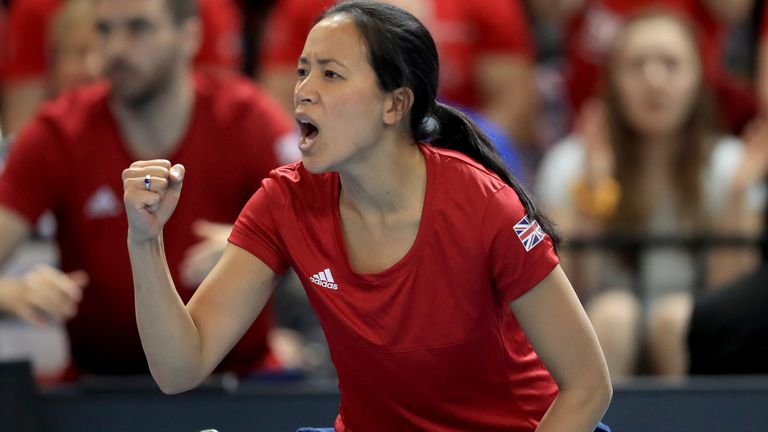 Anne Keothavong who has been awarded an MBE for services to Tennis in the New Year's Honours List.