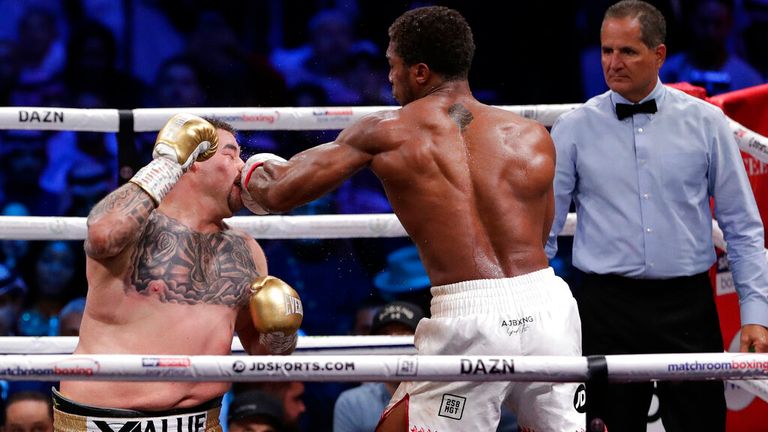 Joshua avenged his loss to Ruiz Jr six months later