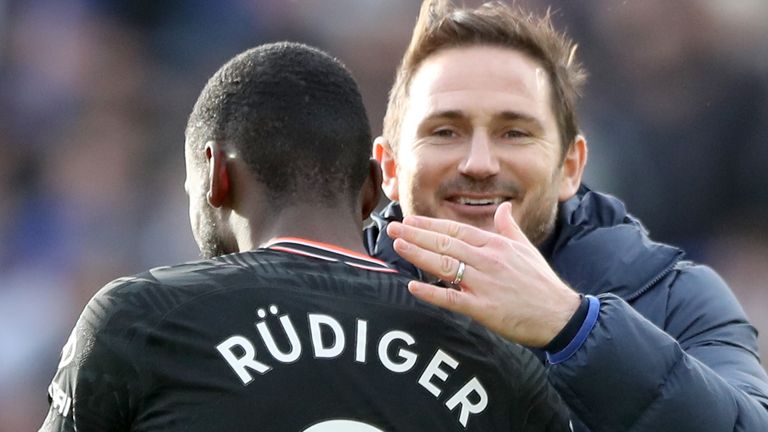 Antonio Rudiger denies he played a part in Frank Lampard's sacking as Chelsea boss (PA image)