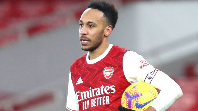 Pierre-Emerick Aubameyang has shown hunger to come through a difficult period, says Mikel Arteta