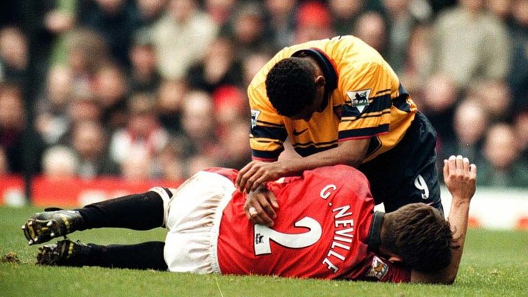 Anelka played in some classic encounters between Arsenal and Man Utd