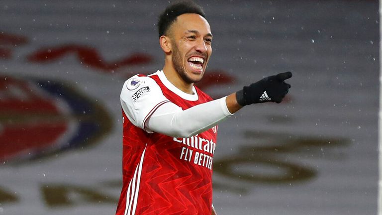 Pierre-Emerick Aubameyang scored a hat-trick against Leeds