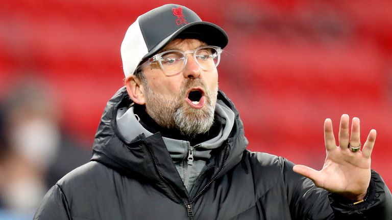 Liverpool manager Jurgen Klopp during the win over RB Leipzig in Budapest