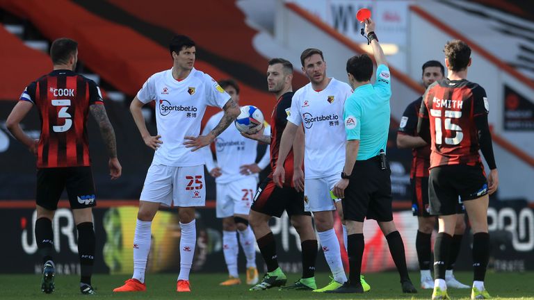 Jack Wilshere is sent off after an ugly ending to proceedings at the Vitality