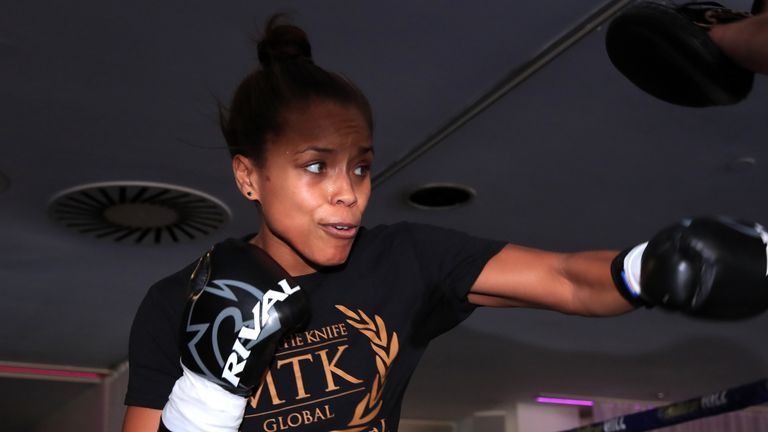 Natasha Jonas says she is worried financially because of the uncertainty over her next fight (Pic: PA)