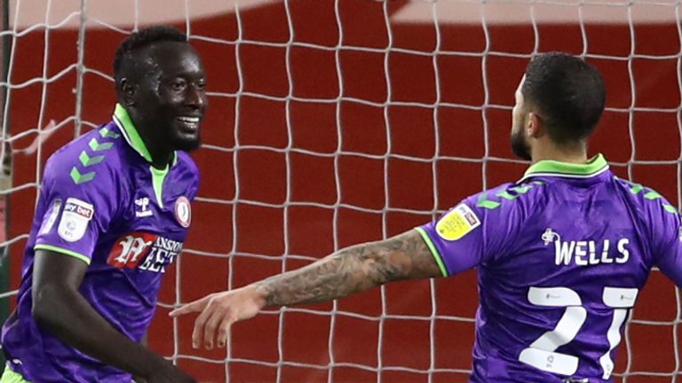 Famara Diedhiou and Nahki Wells were on target as Bristol City ended a six-game unbeaten run with victory against Middlesbrough.