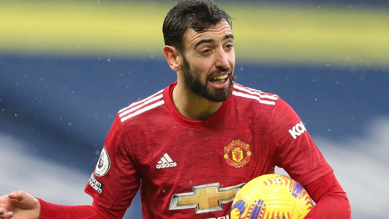 Bruno Fernandes scored a stunning volley, but Man Utd were held to a 1-1 draw by WBA