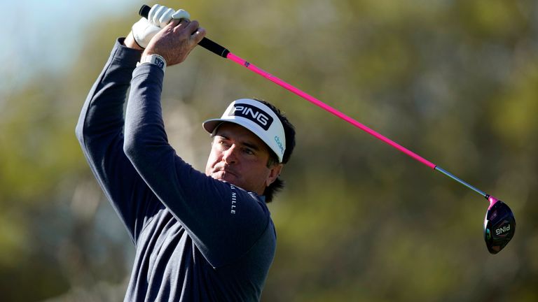 Bubba Watson in action during the opening round of the Genesis Invitational