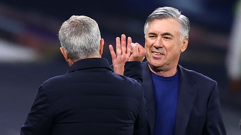 PA - Ancelotti and Mourinho