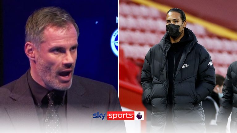 MNF: JAmie Carragher thinks Liverpool should be winning despite Virgil van Dijk's long term injury