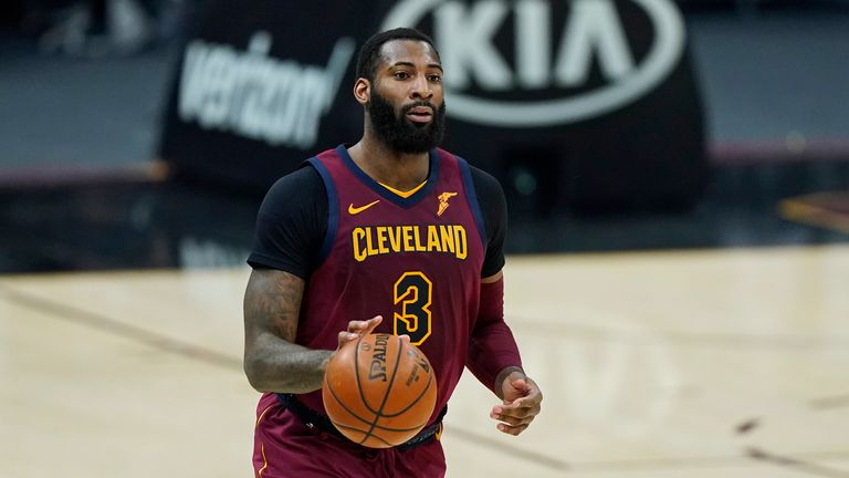 Cleveland Cavaliers&#39; Andre Drummond drives in the second half of an NBA basketball game against the Milwaukee Bucks