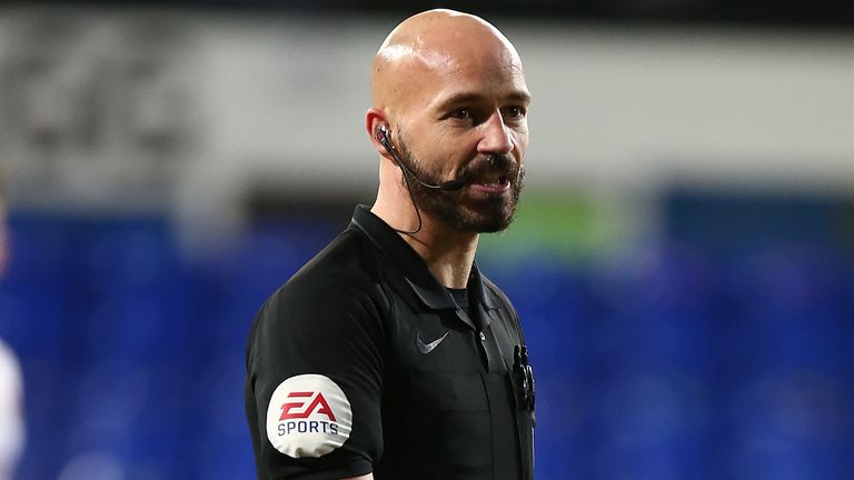 Referee Darren Drysdale apologised after the incident involving Ipswich player Alan Judge