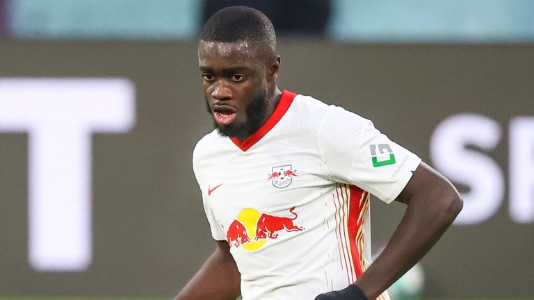 Dayot Upamecano has helped RB Leipzig challenge at the top end of the Bundesliga this season