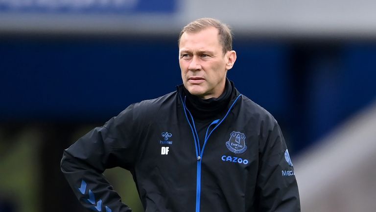 Everton assistant manager Duncan Ferguson before the Premier League match at Goodison Park, Liverpool.