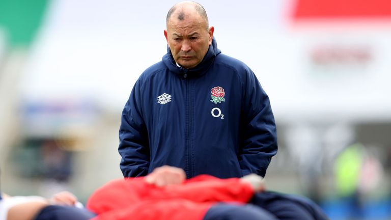 England v Italy - Guinness Six Nations - Twickenham Stadium
England head coach Eddie Jones before the Guinness Six Nations match at Twickenham Stadium, London. Picture date: Saturday February 13, 2021.