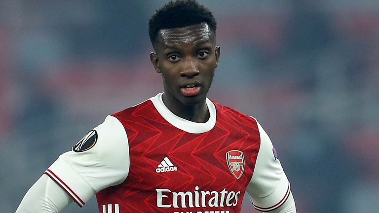 Eddie Nketiah has been sent racist messages on social media