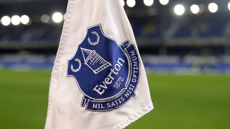 An Everton corner flag during the Premier League match at Goodison Park, Liverpool. PRESS ASSOCIATION Photo. Picture date: Wednesday January 31, 2018. 