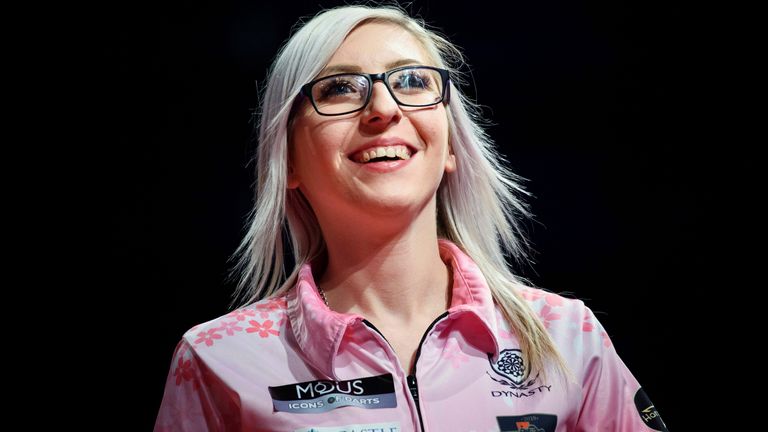 Fallon Sherrock joins the latest episode of the Darts Show podcast (Photo by: Gregor Fischer/picture-alliance/dpa/AP Images)
