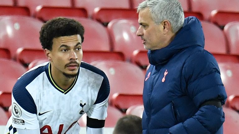 Dele Alli and Jose Mourinho