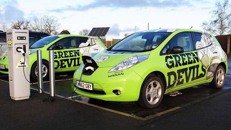 Electric cars are one of many ways Forest Green Rovers are trying to help save the planet