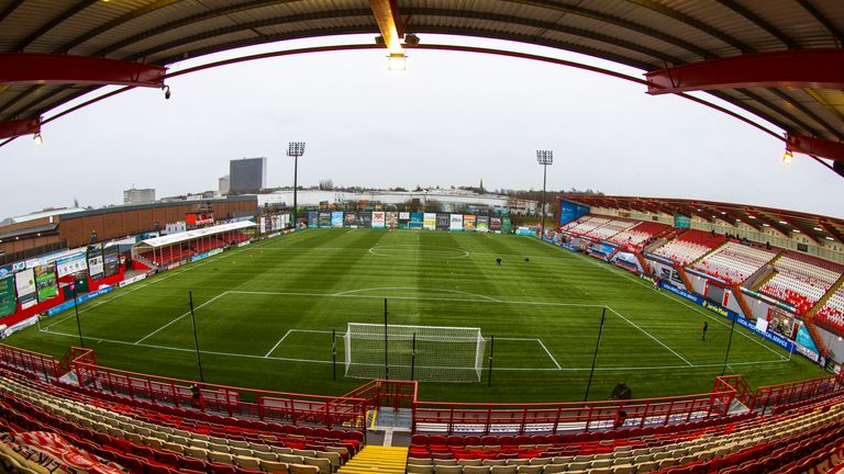 A general view of the FOYS Stadium in Hamilton