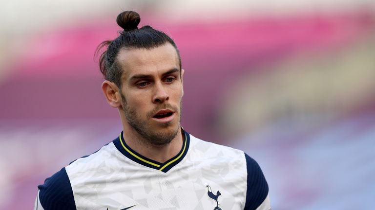 Gareth Bale was a second-half substitute during the 2-1 loss at West Ham