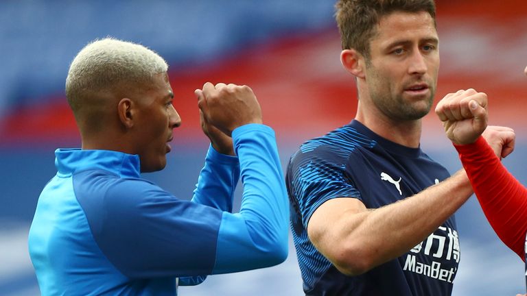 Crystal Palace duo Gary Cahill and Patrick van Aanholt