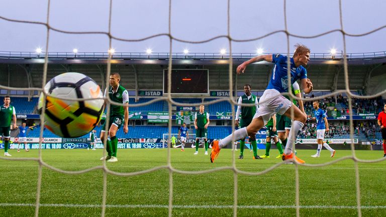 Haaland scored 16 goals in all competitions for Molde during the 2018 season