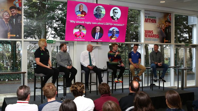 Harlequins Pride Game panel, 15 February 2020 (pic supplied by club)
