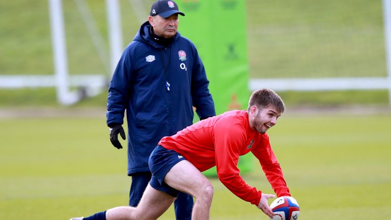 Harry Randall has withdrawn from Eddie Jones' squad with an ankle injury (PA image)