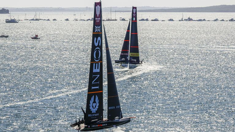 INEOS TEAM UK and Luna Rossa Prada Pirelli (Image -  COR 36 | Studio Borlenghi)