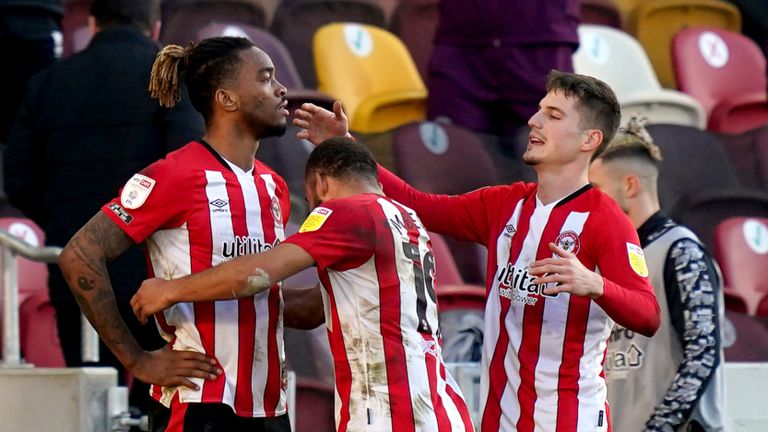 Ivan Toney's 25th league goal of the season earned victory over Stoke