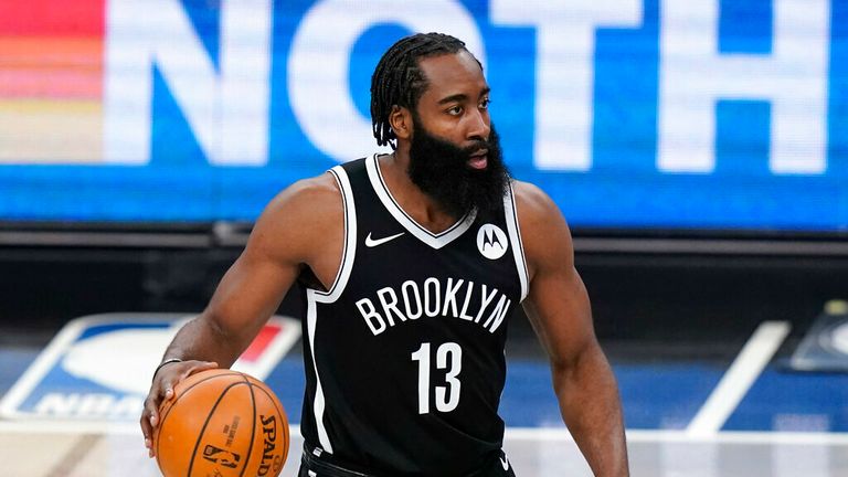 AP - Brooklyn Nets' James Harden (13) 