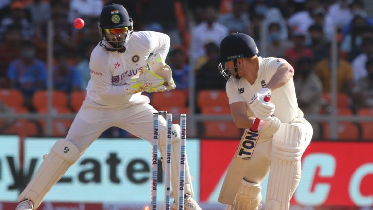 Jonny Bairstow bowled by Axar Patel (Pic credit - BCCI)