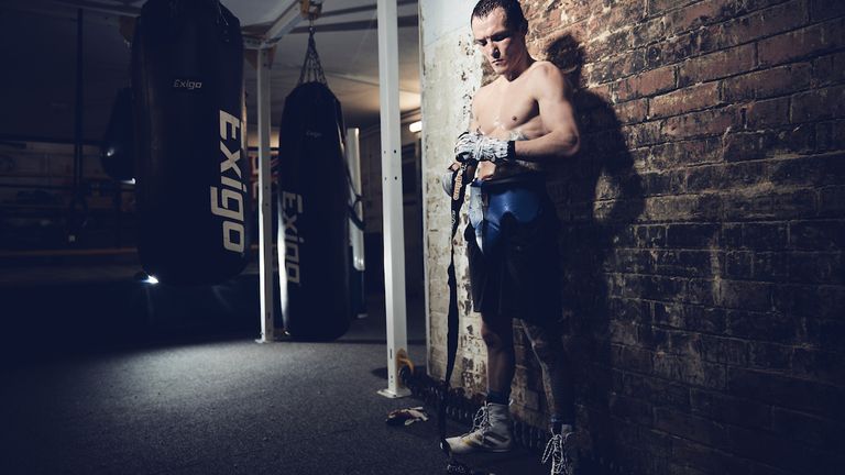 Josh Warrington Training Session ahead of his fight against Mauricio Lara on 13th February..25 January 2021.Picture By Mark Robinson..