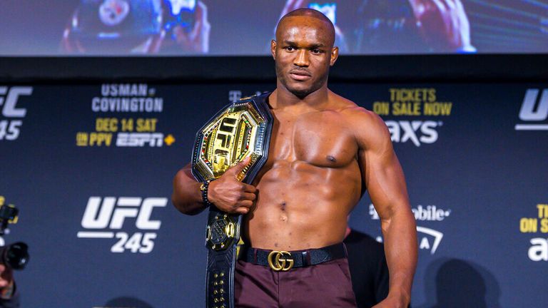 UFC 258: Kamaru successfully defends UFC title, stopping Gilbert Burns | News | Sky Sports